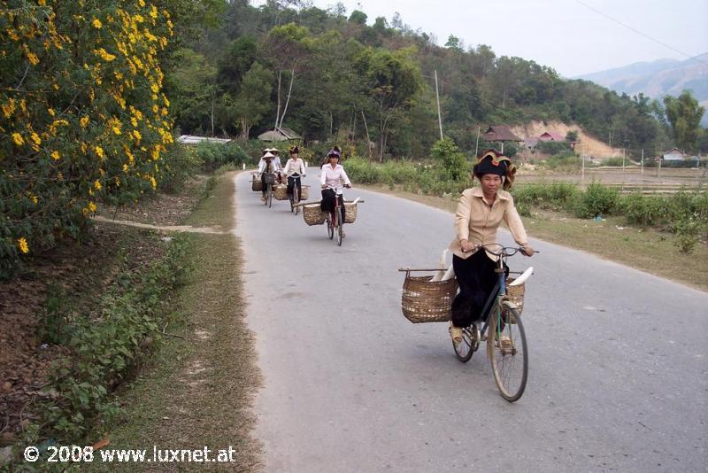 Women on the way to the market