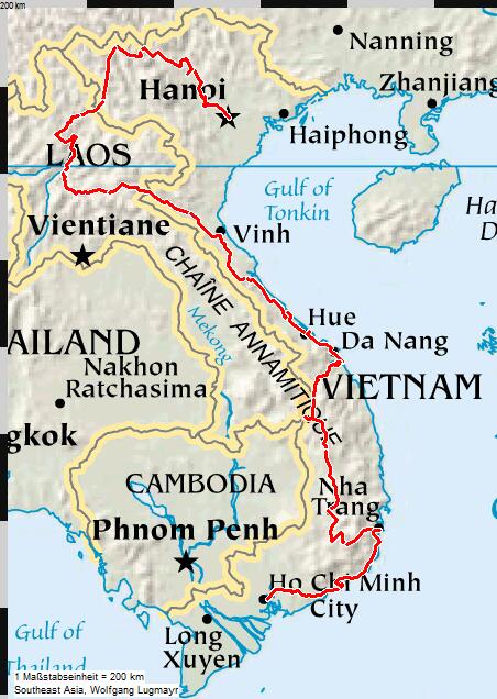 Indochine 2007 Route