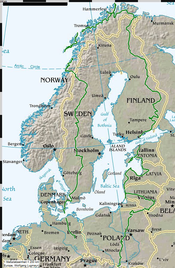 The Nordkapp route 2009
